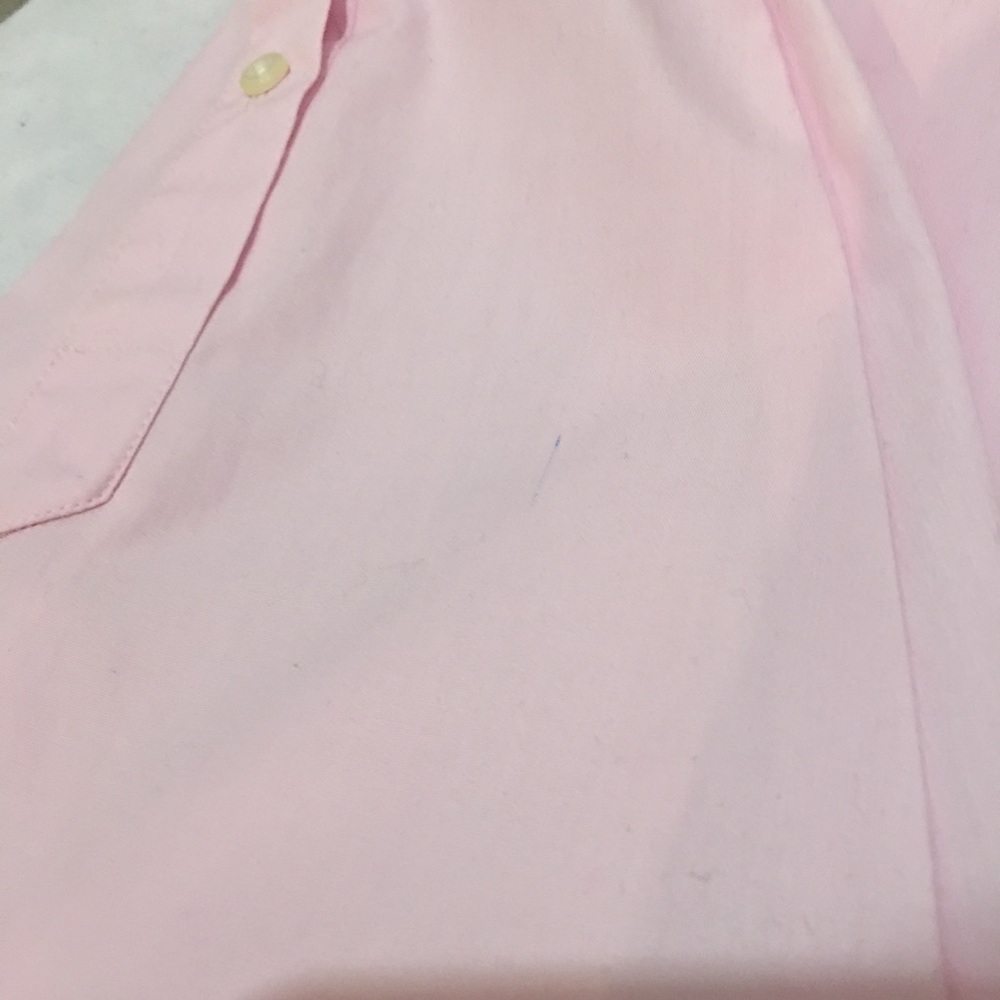 Van Heusen Pink Button Down Dress Shirt Size M - Picture 8 of 8